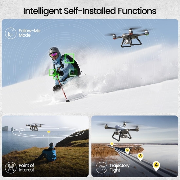 New Holy Stone HS700E GPS Drone, 4K Camera, Bundle: 2 Batterys, & Carrying Case! - Picture 8 of 13